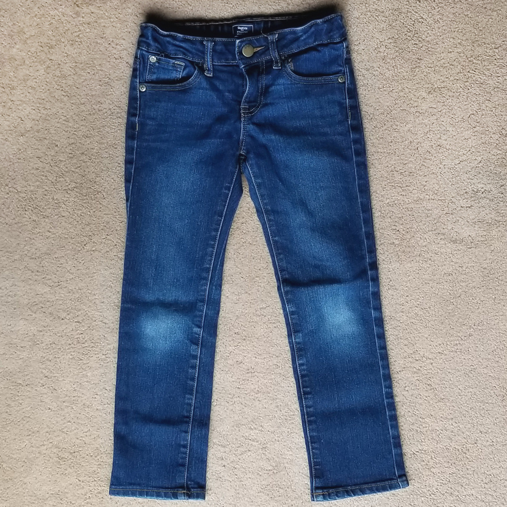 Gap Girls Straight Leg Jeans - Dark Wash - Size 6